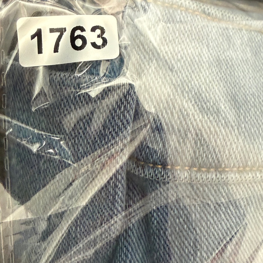 Halara Wide Leg Jeans Womens Large Blue NWT Flex Denim High Waisted Light Wash - Picture 9 of 9